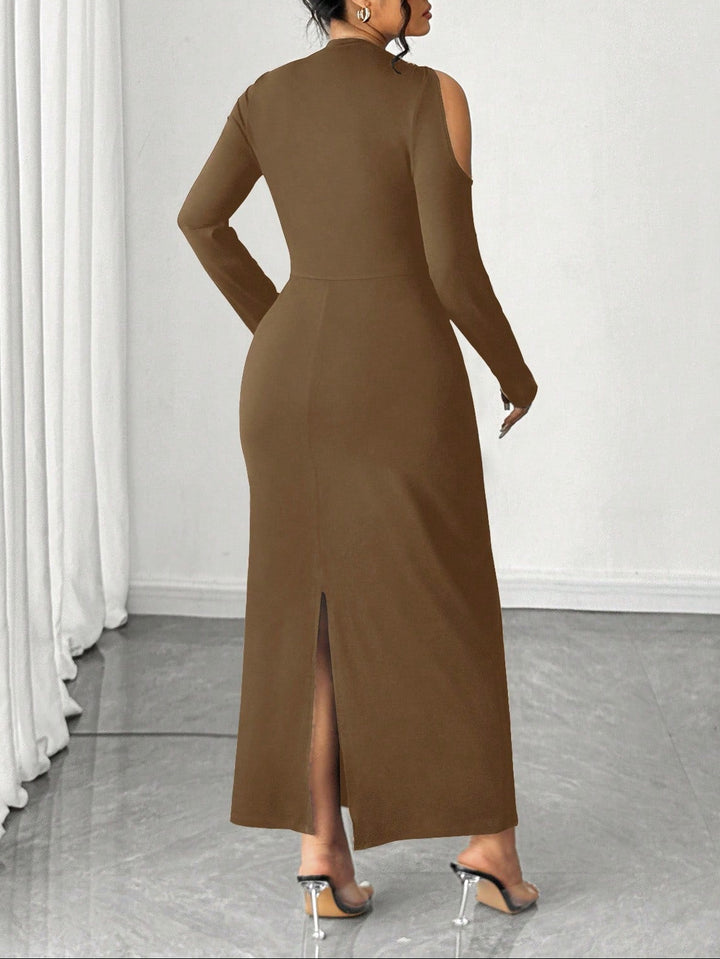 Rochie maxi SHEIN, maro
