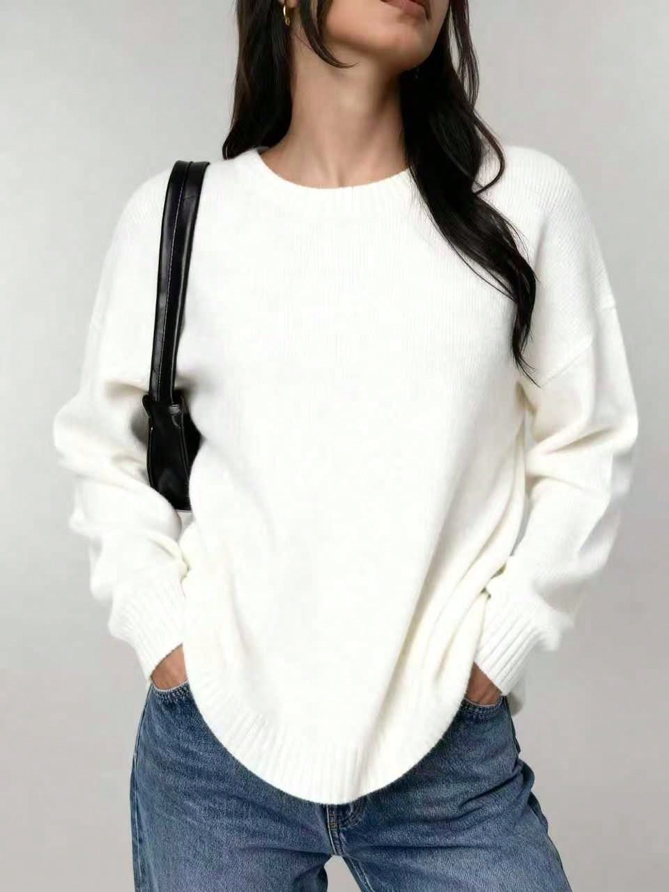 Pulover SHEIN, alb