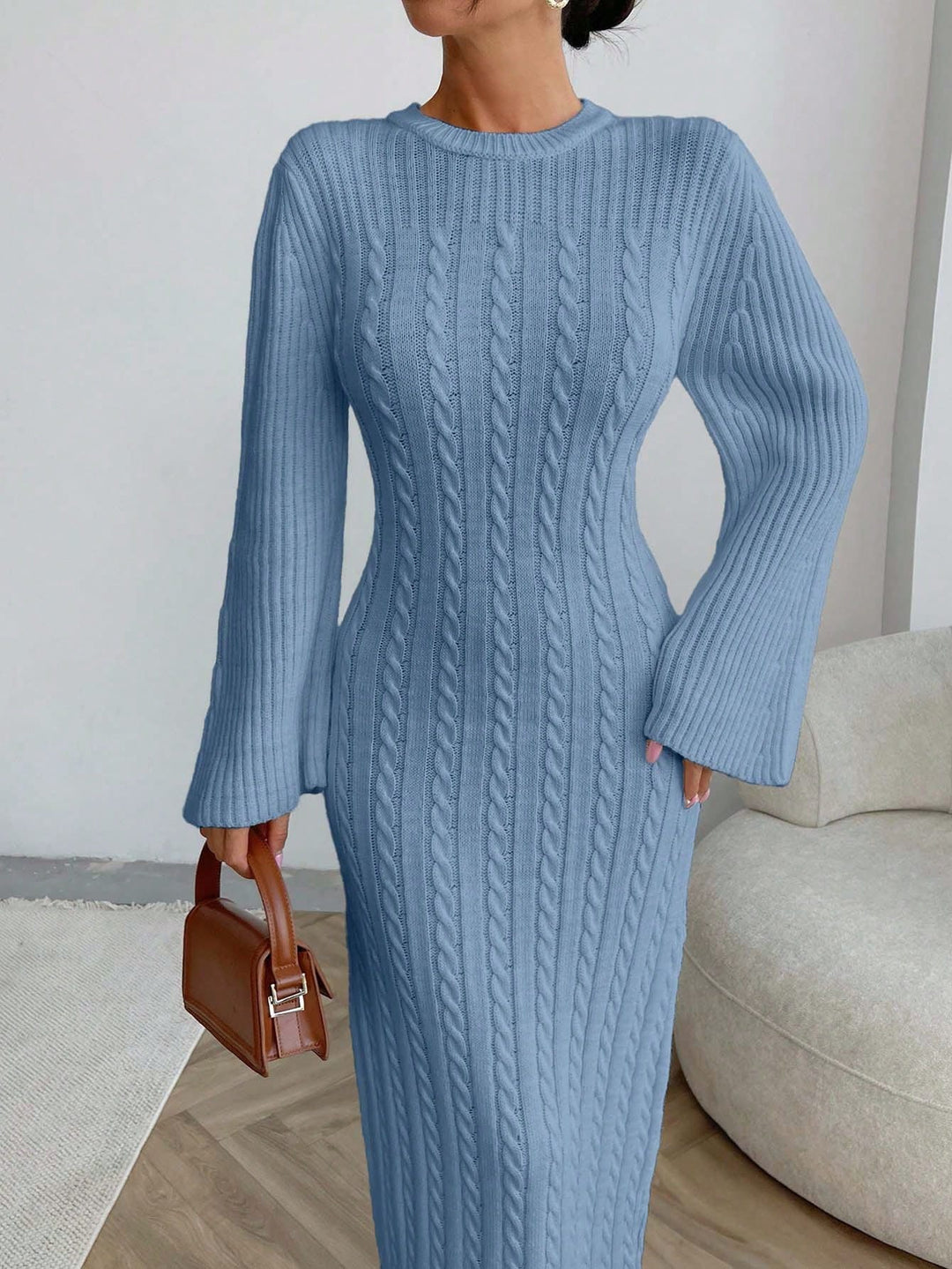 Rochie maxi SHEIN, albastru