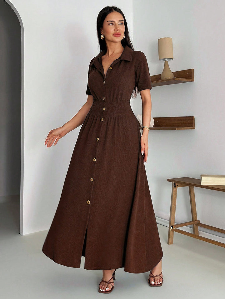 Rochie midi SHEIN, maro
