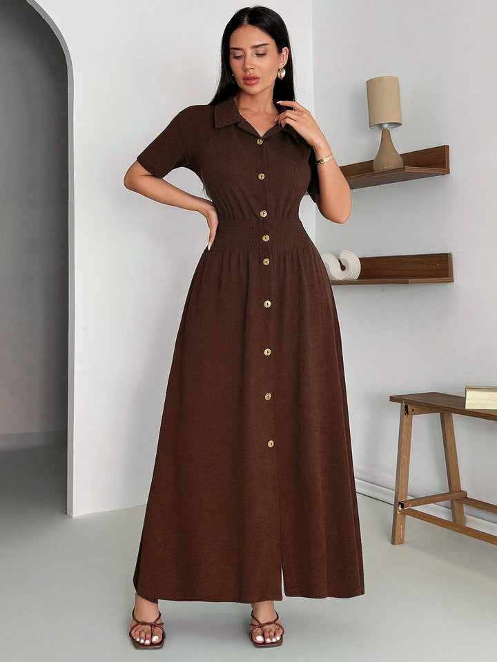 Rochie midi SHEIN, maro