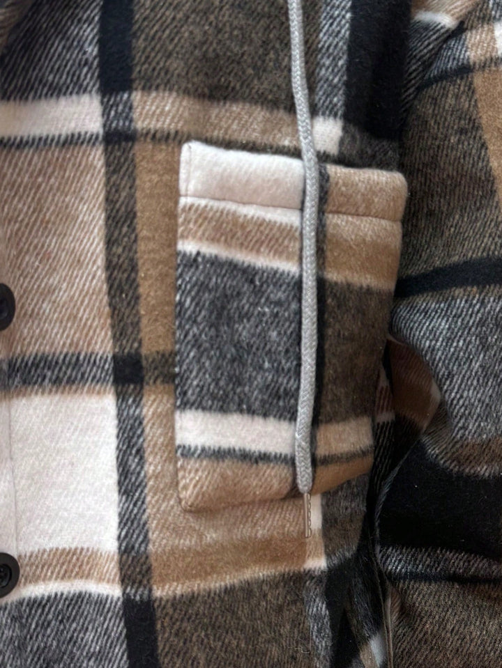 Shein kabát, khaki