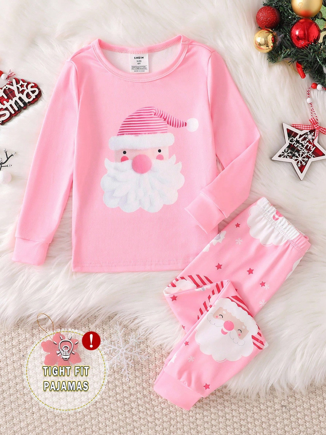 Compleu pijamale SHEIN, roz