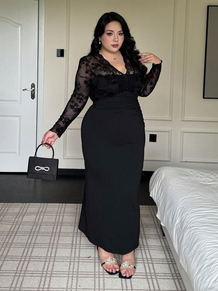 Rochie maxi SHEIN, negru
