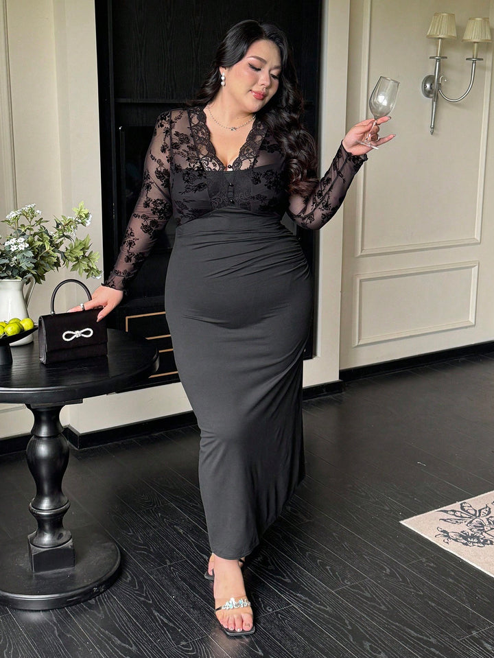 Rochie maxi SHEIN, negru