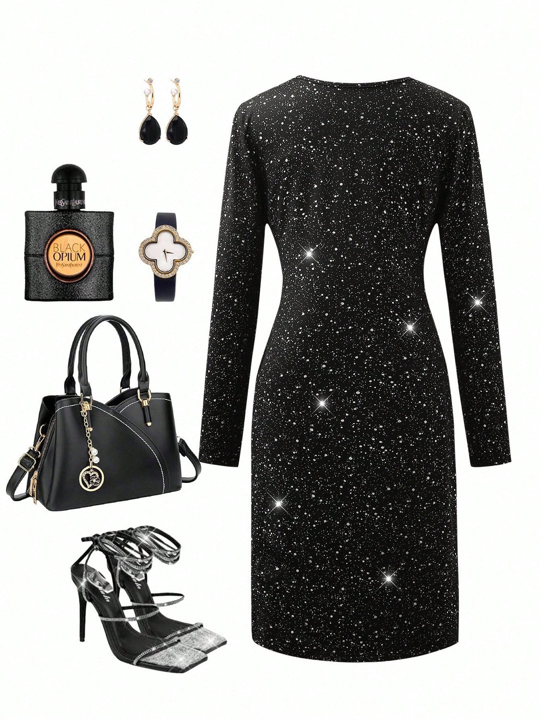 Rochie scurtă SHEIN, negru