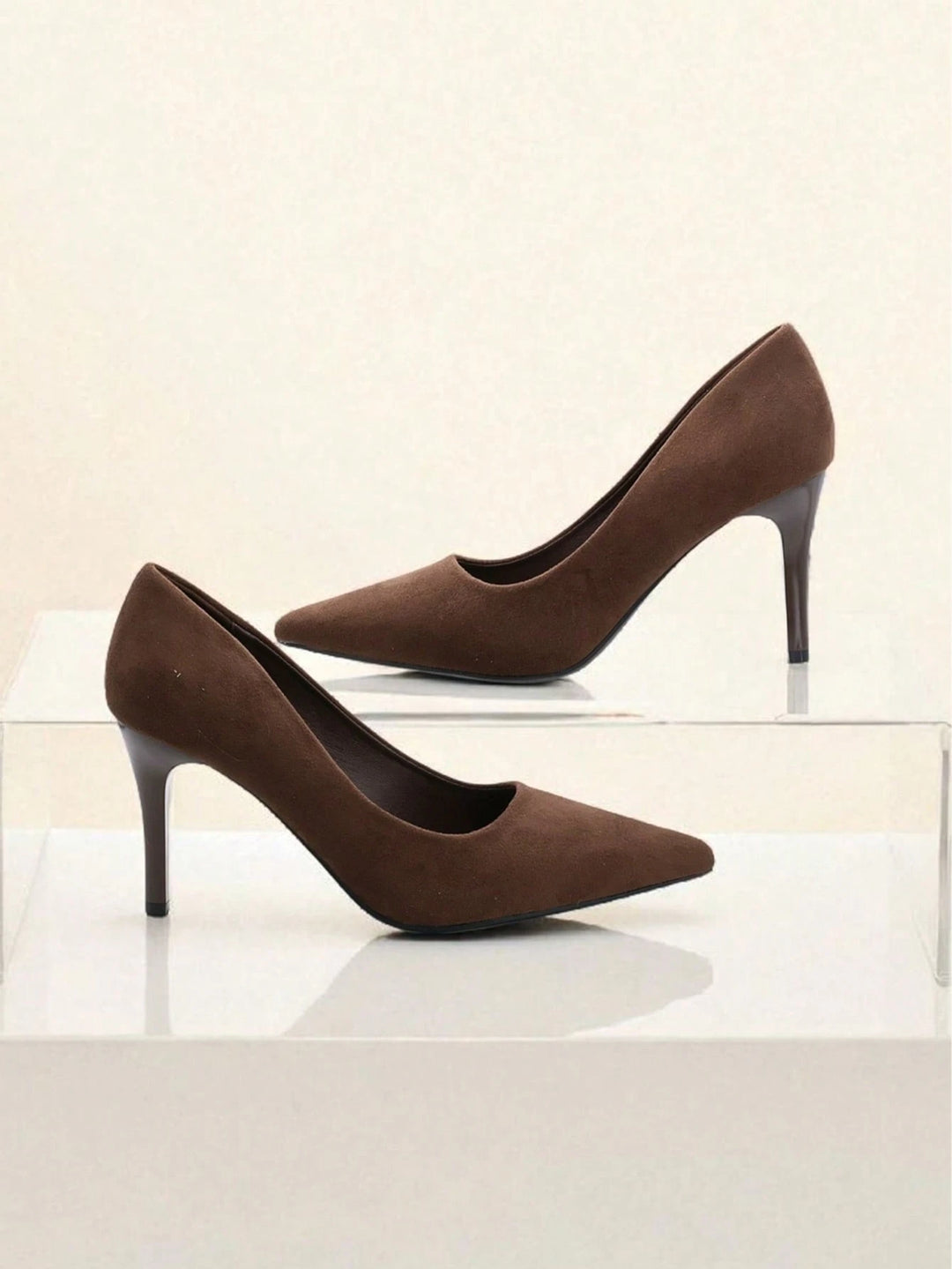 Pantofi cu toc SHEIN, maro