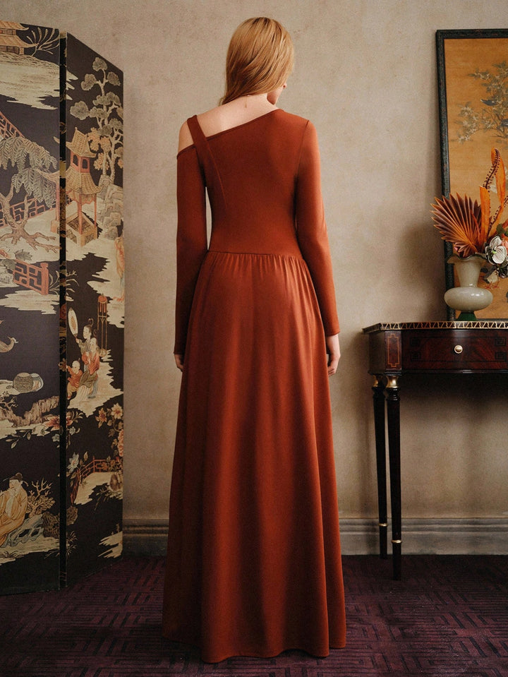 Rochie maxi Shein, cărămiziu