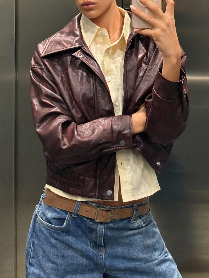 SHEIN Jacket, Brown