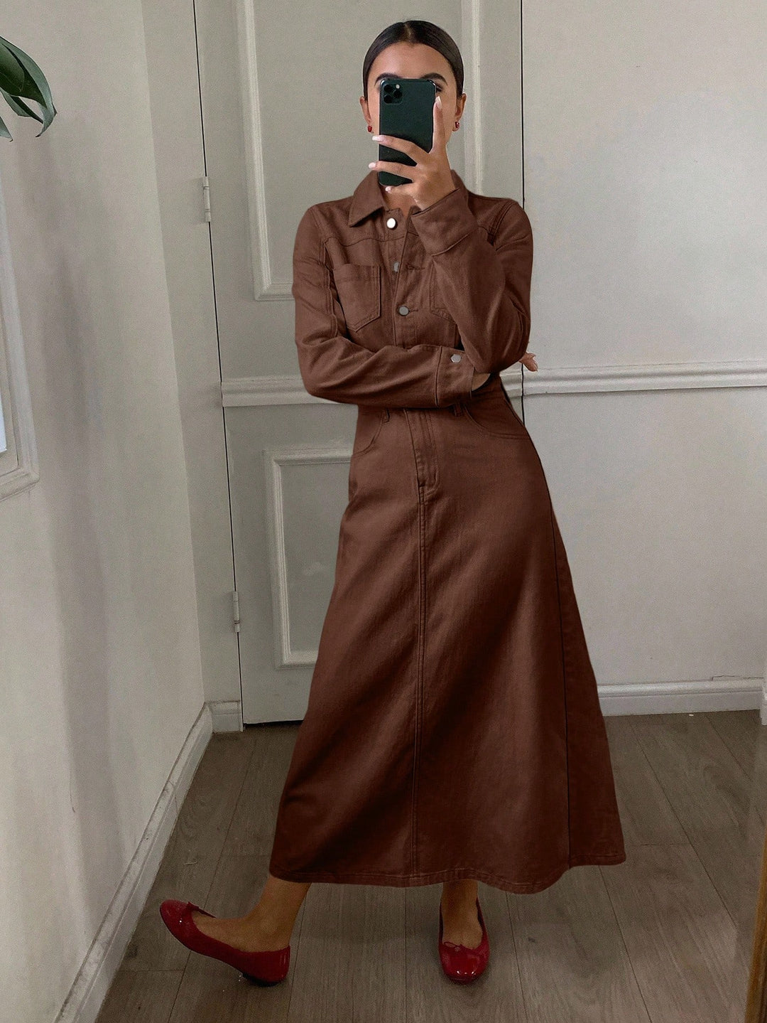 Rochie max SHEIN, maro