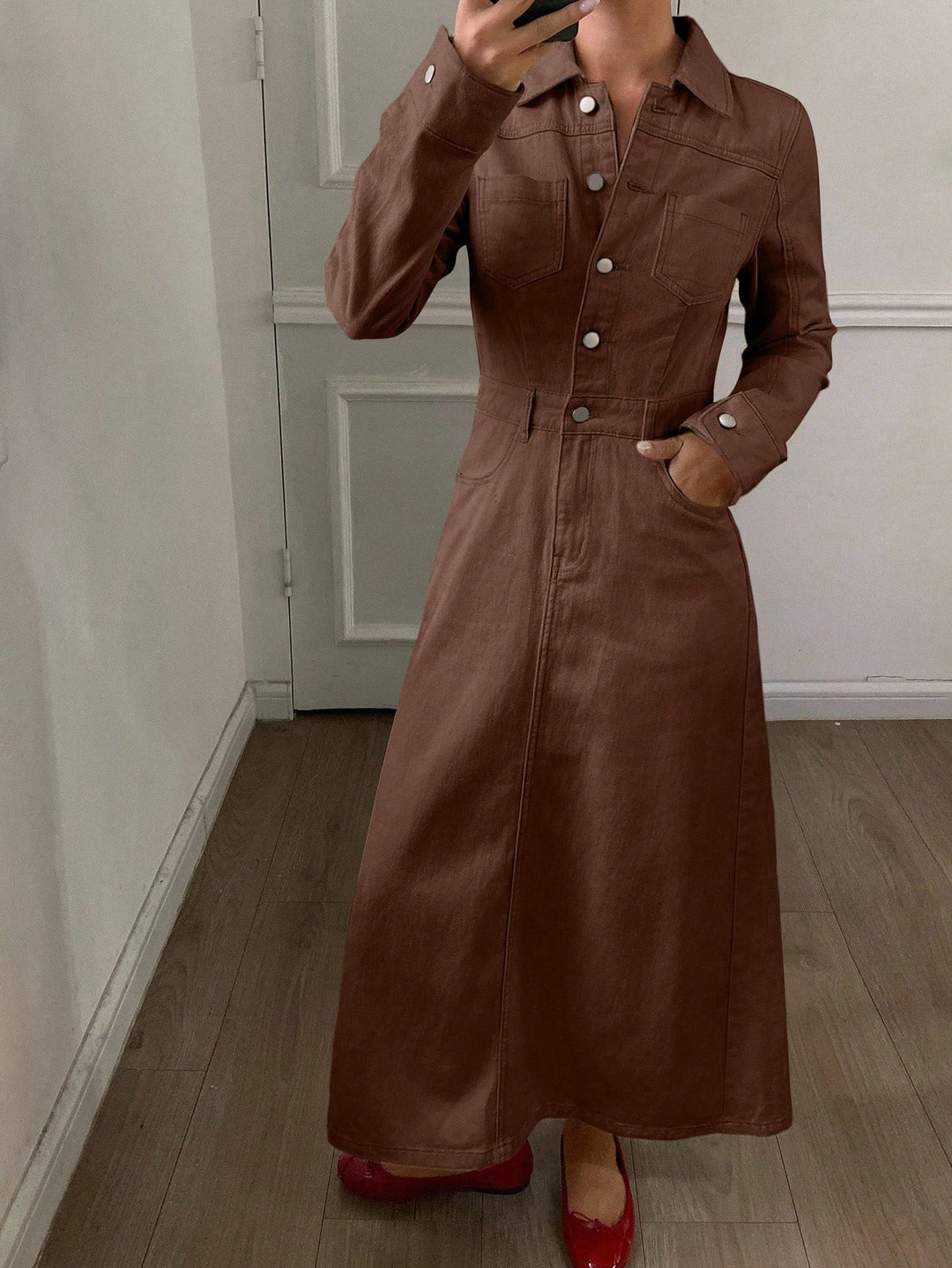 Rochie max SHEIN, maro