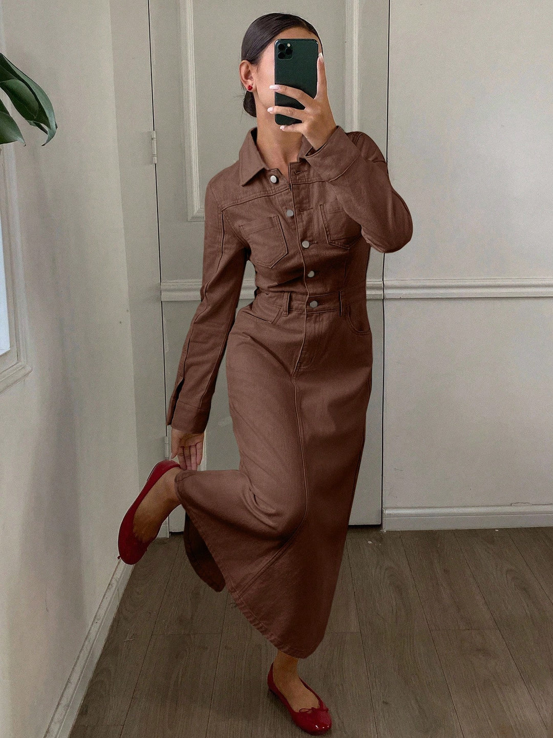 Rochie max SHEIN, maro