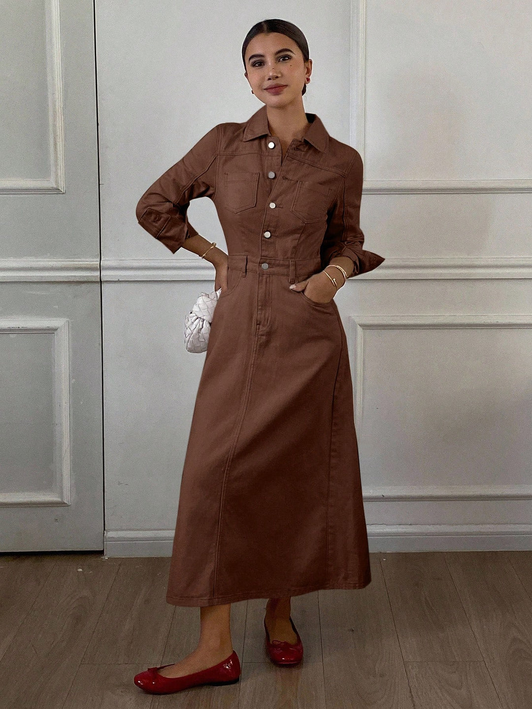 Rochie max SHEIN, maro