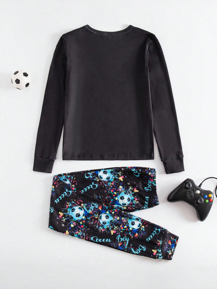 Compleu pijamale SHEIN, negru