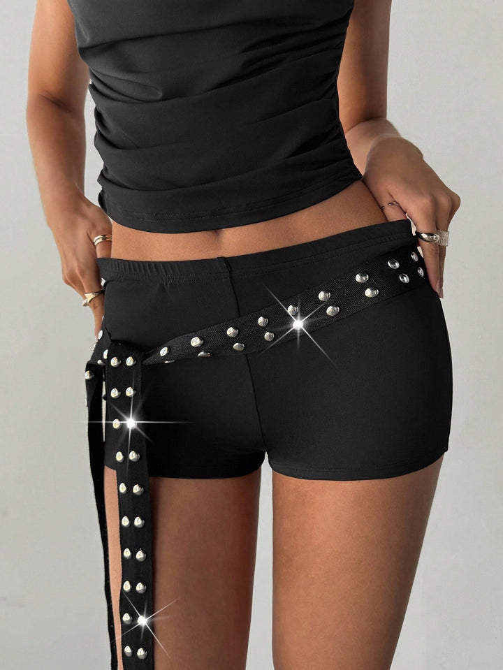 Pantaloni scurți SHEIN, negru