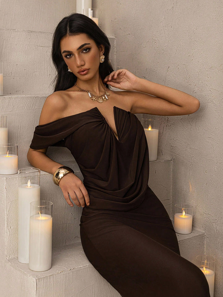 Rochie SHEIN, maro