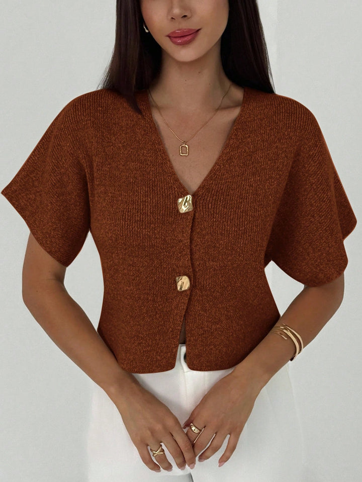 Cardigan SHEIN, maro