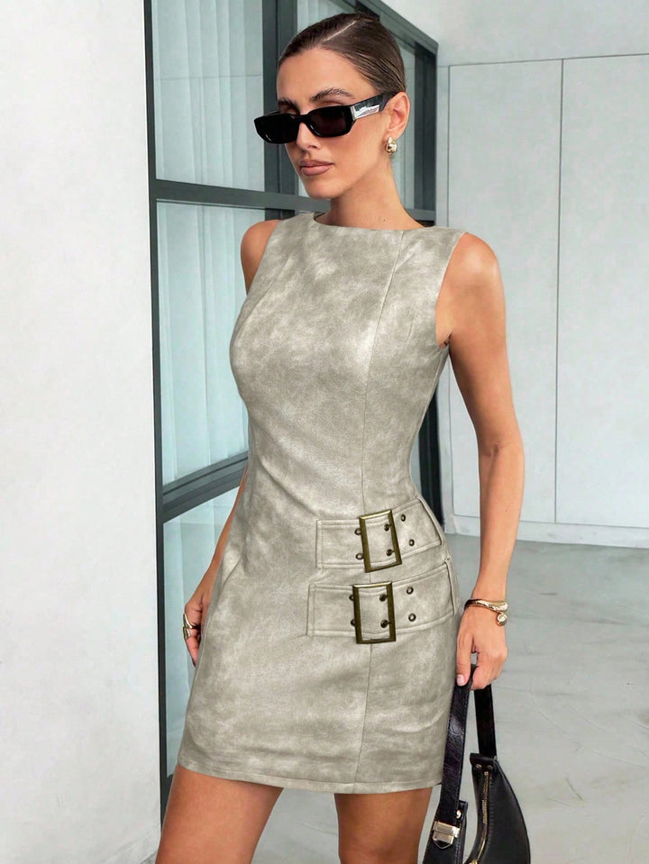 Rochie scurtă SHEIN, bej