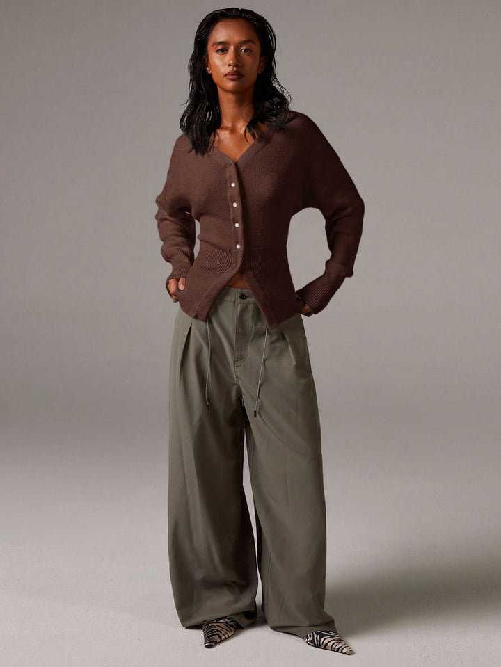 Cardigan SHEIN, maro