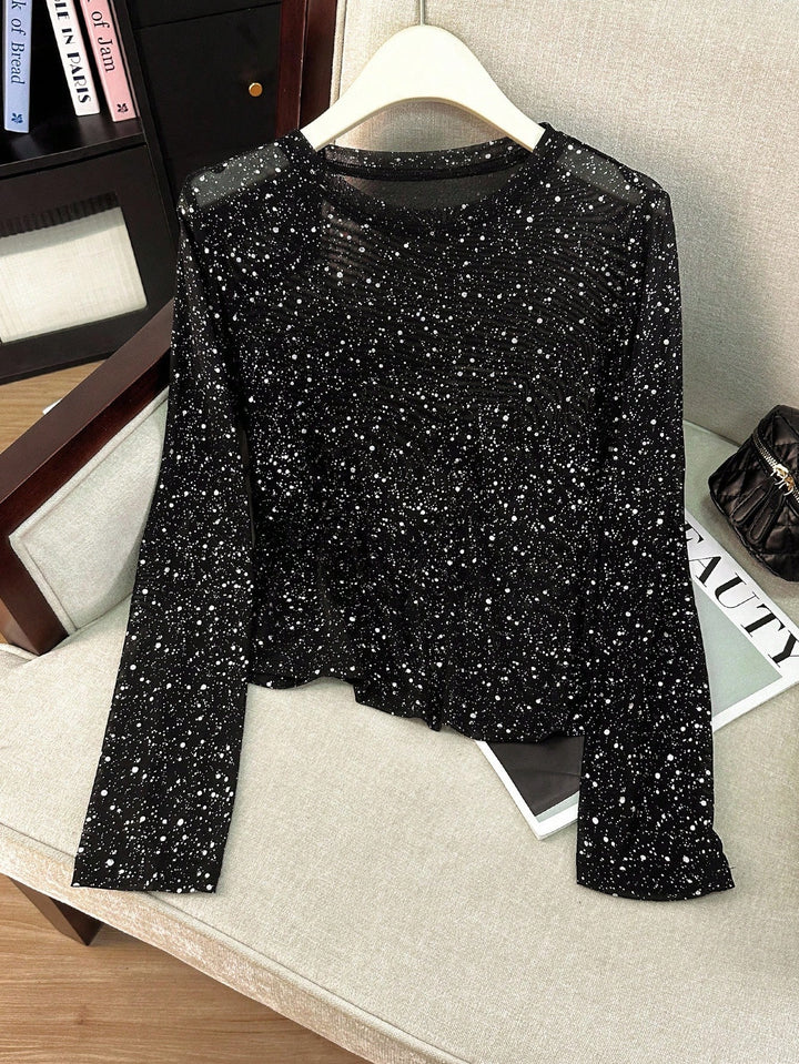 Top SHEIN, negru