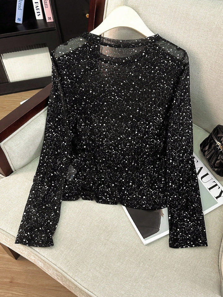 Top SHEIN, negru