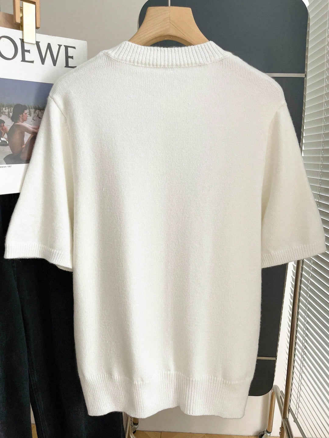 Shein rövid ujjú blúz, fehér