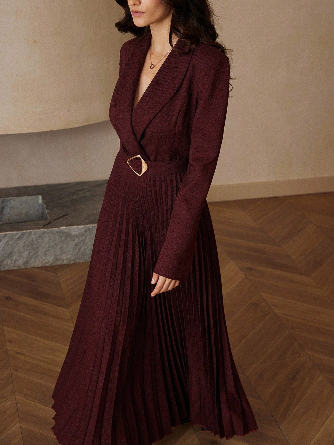 Rochie maxi SHEIN, vișiniu