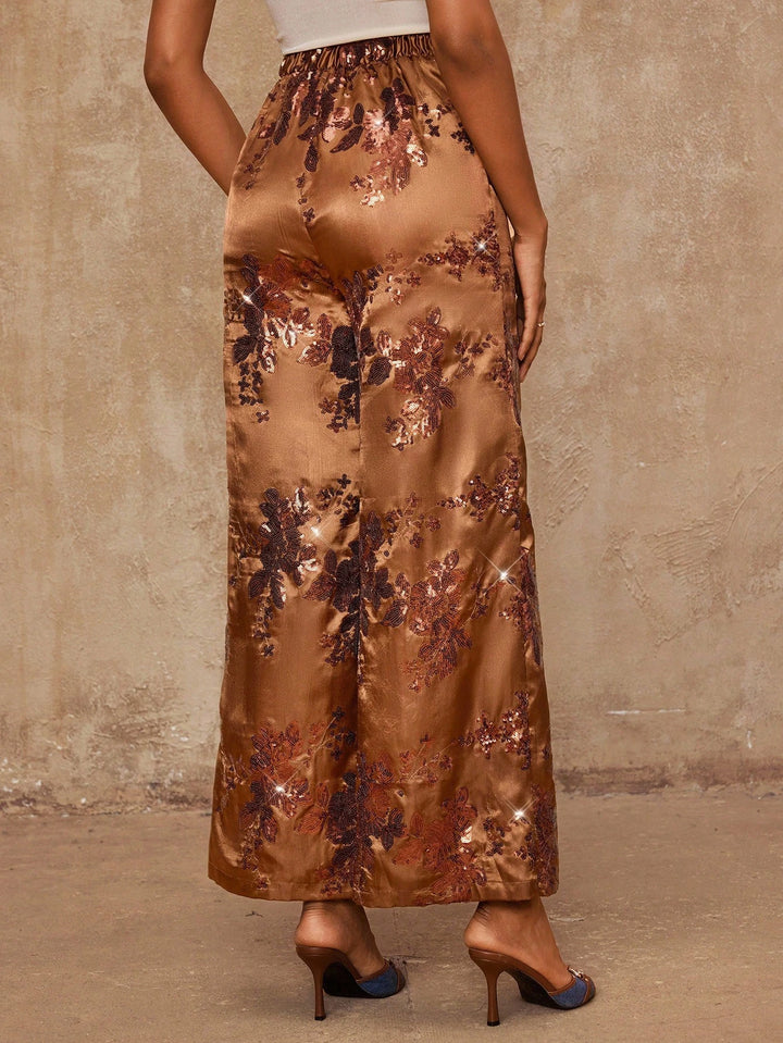 Pantaloni SHEIN, maro