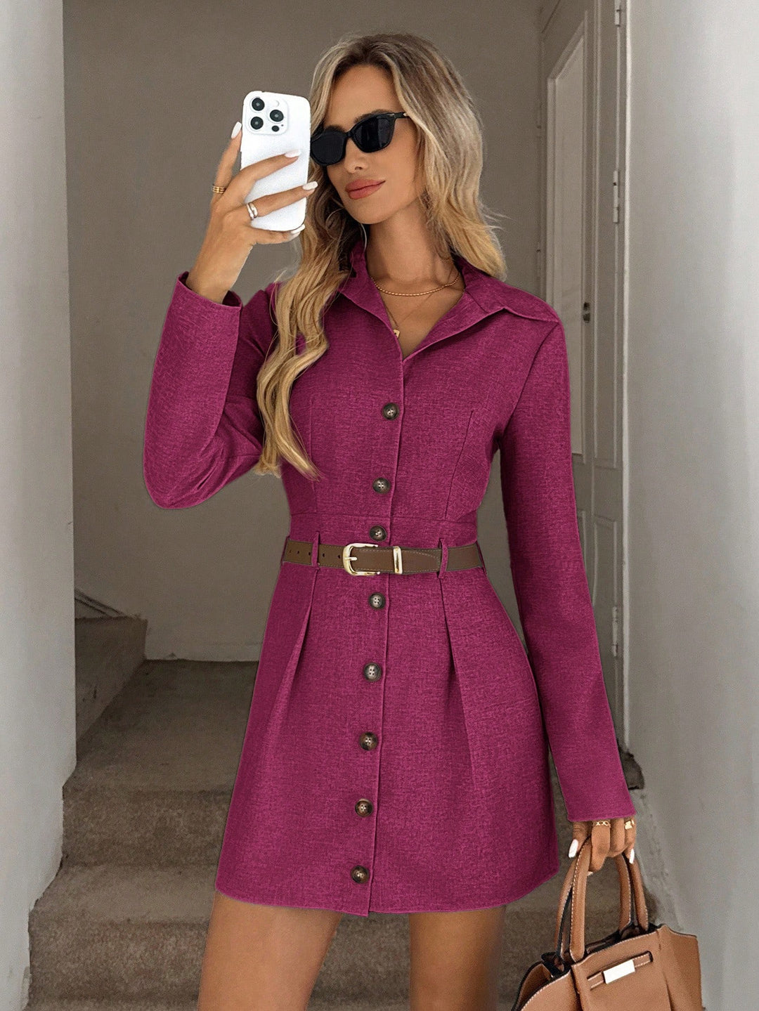 Rochie scurtă SHEIN, roz
