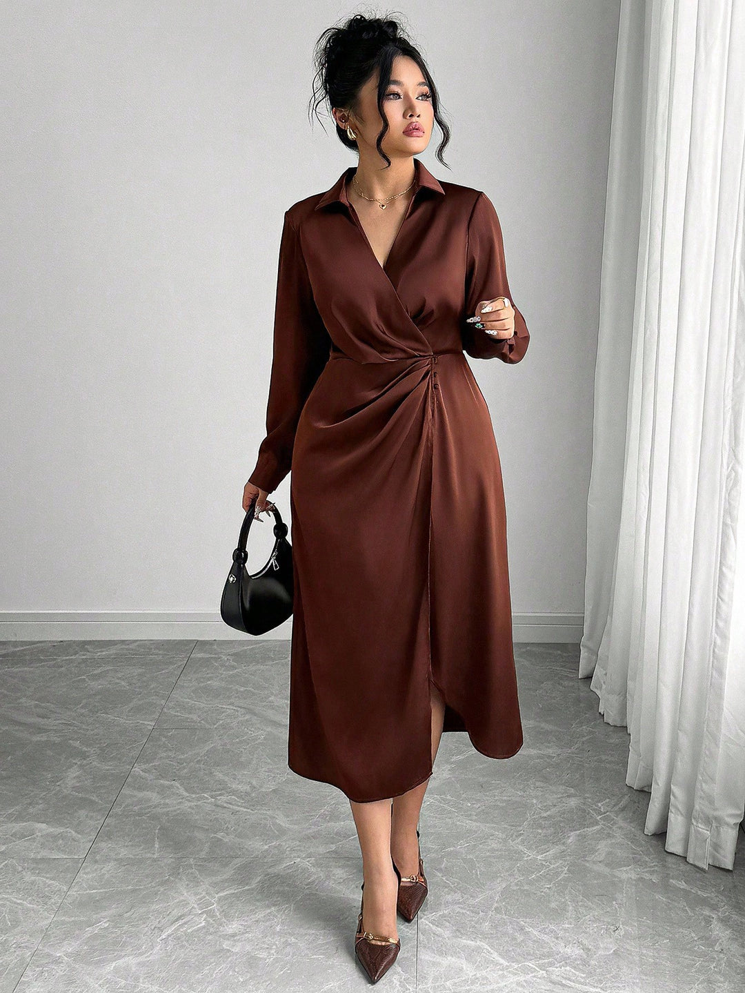 Rochie SHEIN, maro