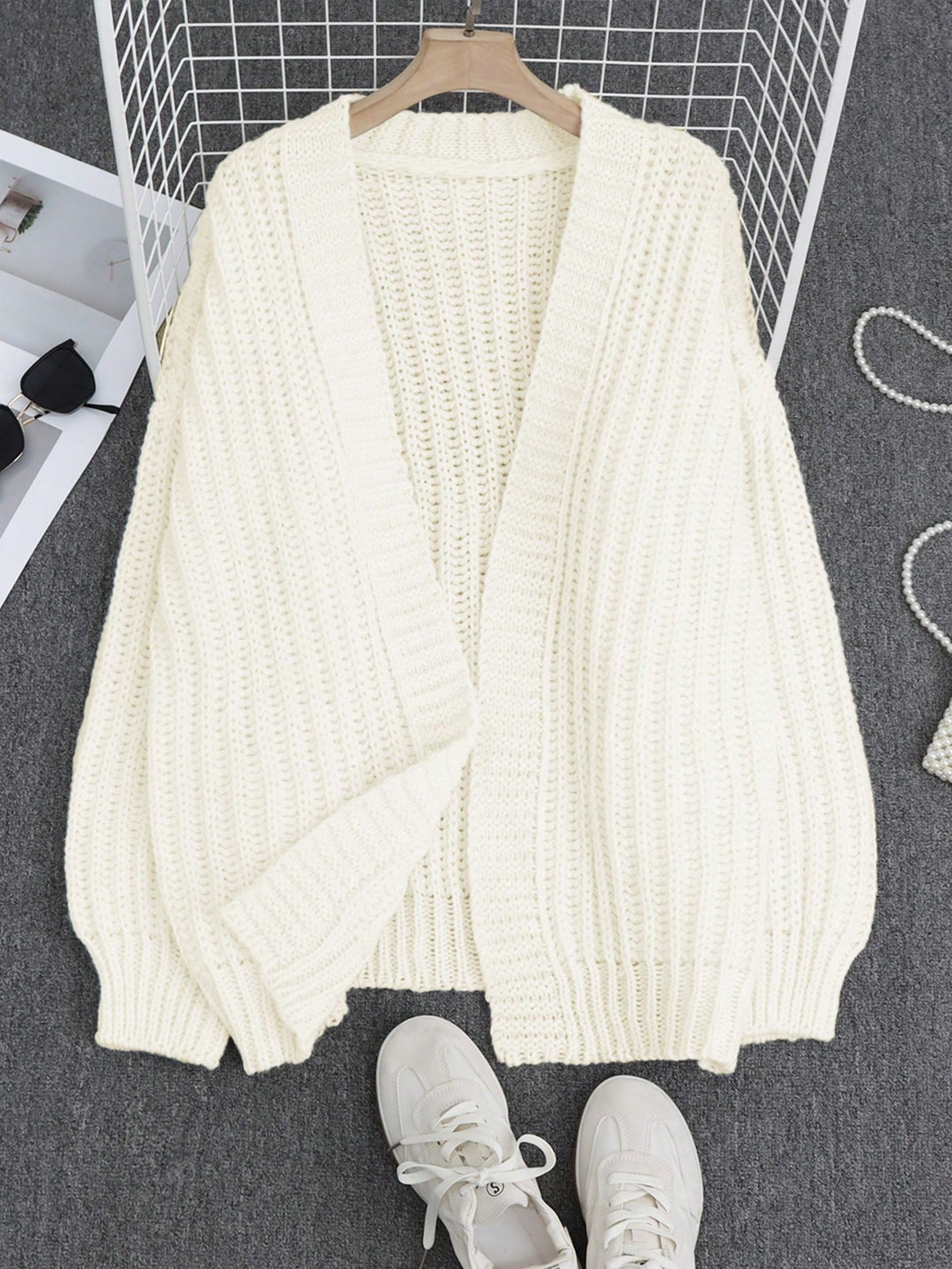 Cardigan SHEIN, alb
