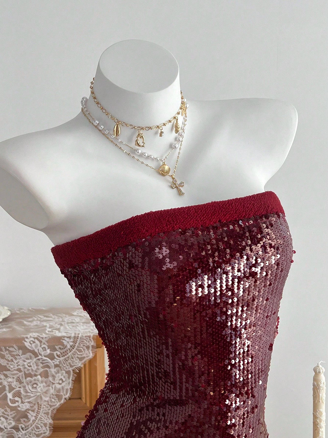 Rochie mini SHEIN, roșu