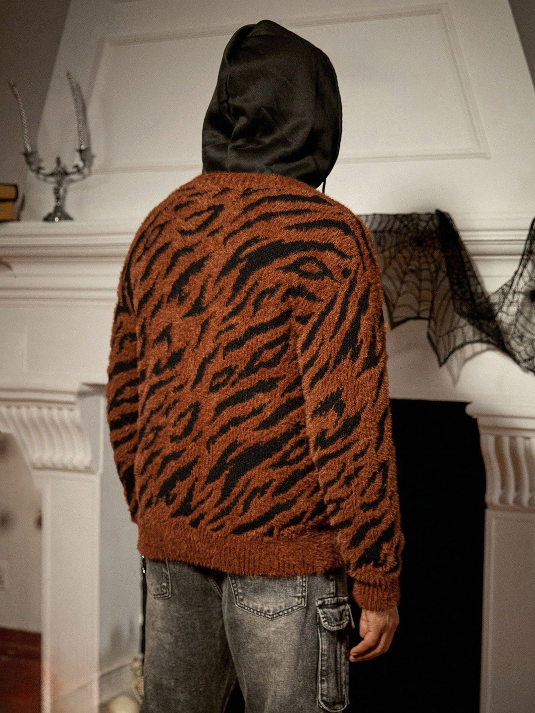 Cardigan SHEIN, maro