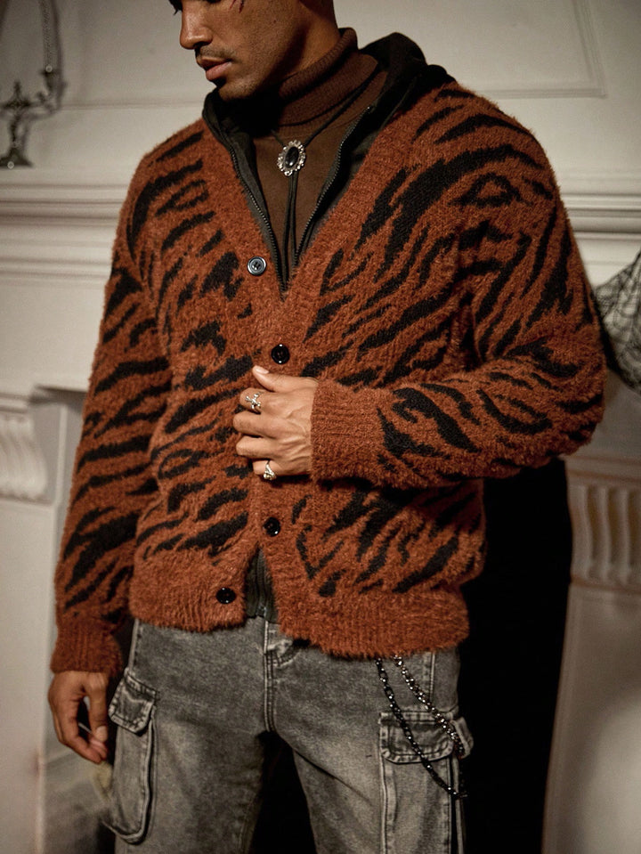 Cardigan SHEIN, maro