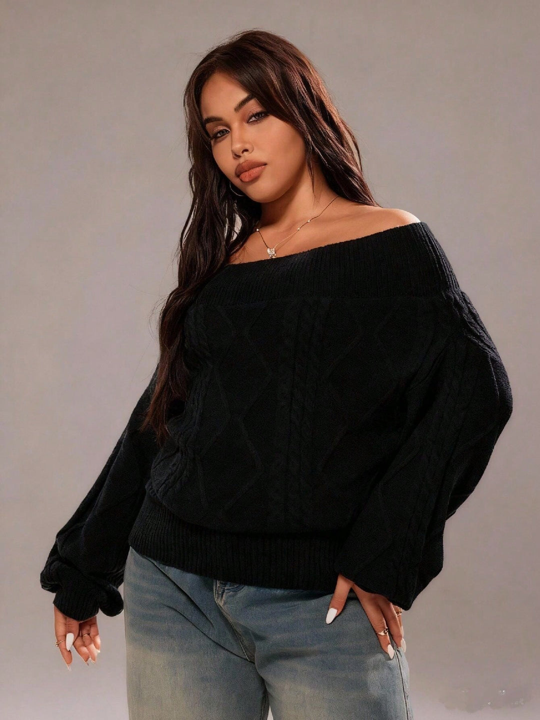Pulover SHEIN, negru