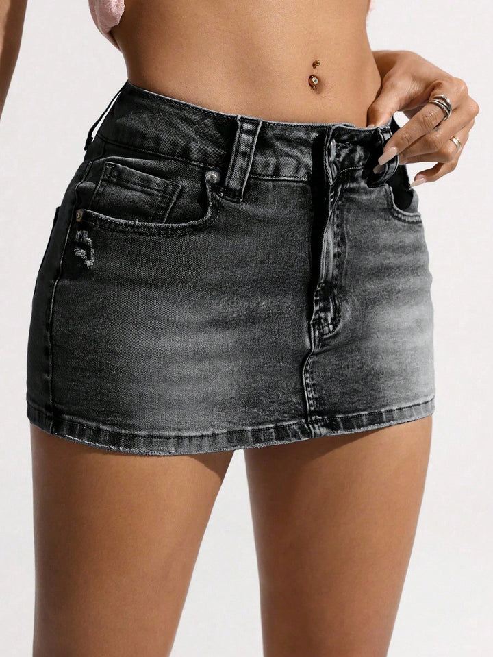 Shein skort, fekete