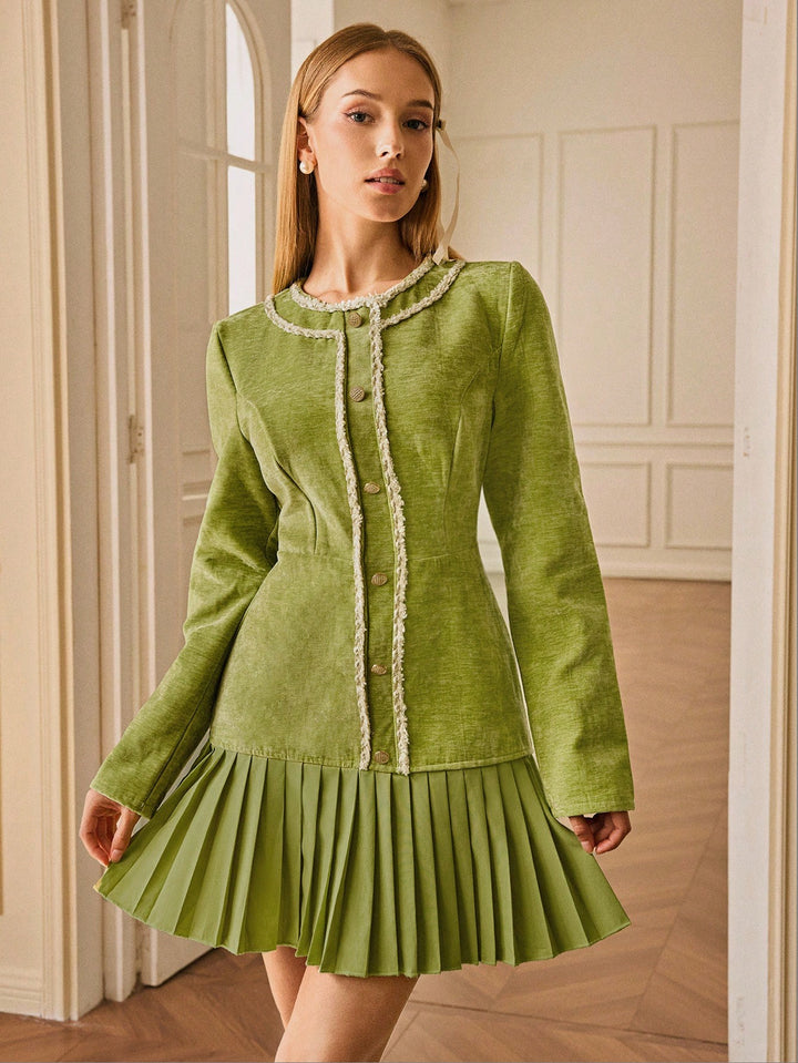Rochie mini SHEIN, verde