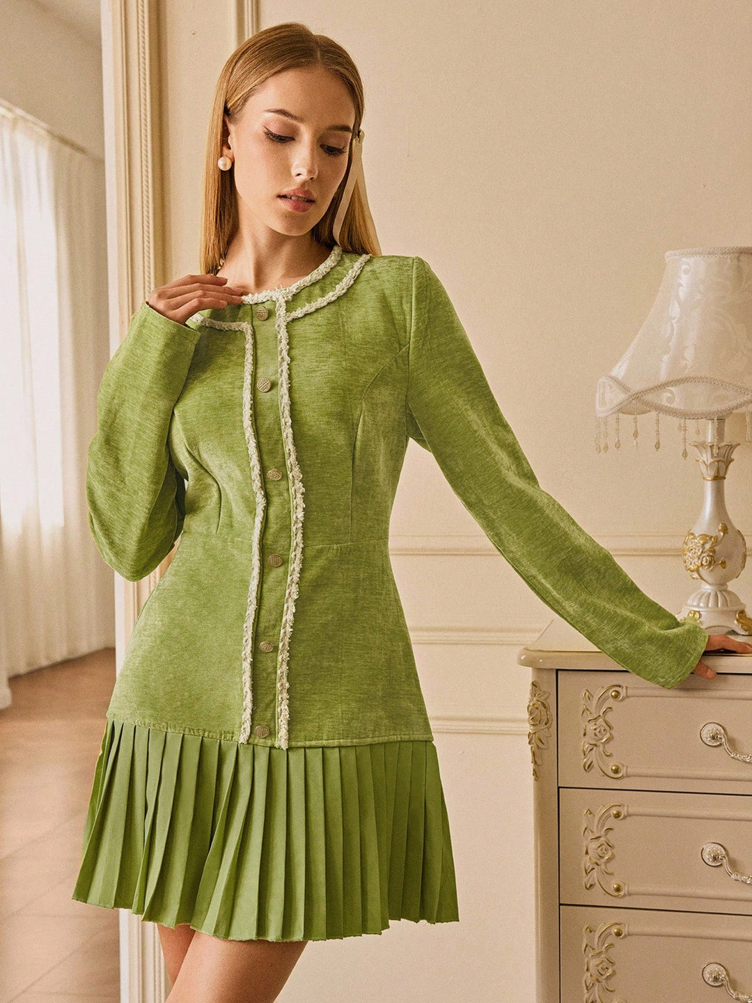 Rochie mini SHEIN, verde