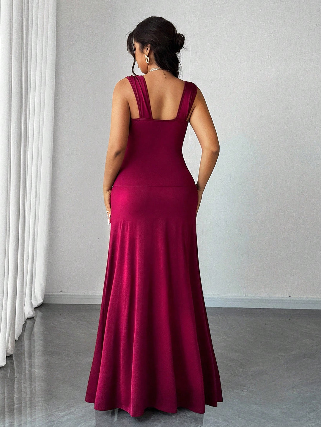 Rochie maxi SHEIN, vișiniu
