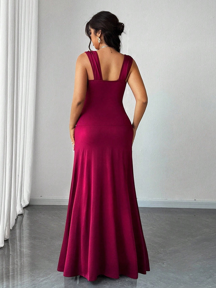 Rochie maxi SHEIN, vișiniu