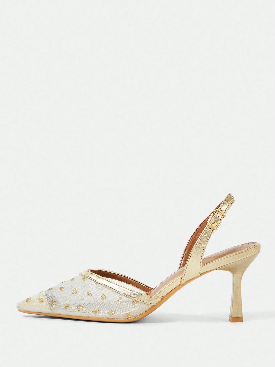 Pantofi cu toc SHEIN, auriu