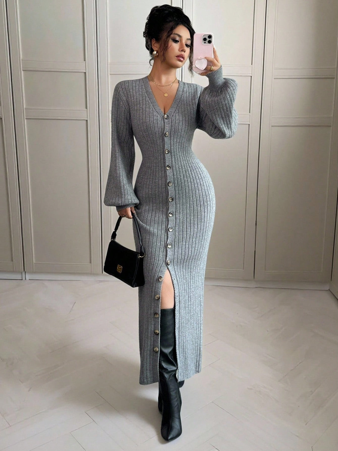 Rochie SHEIN, gri