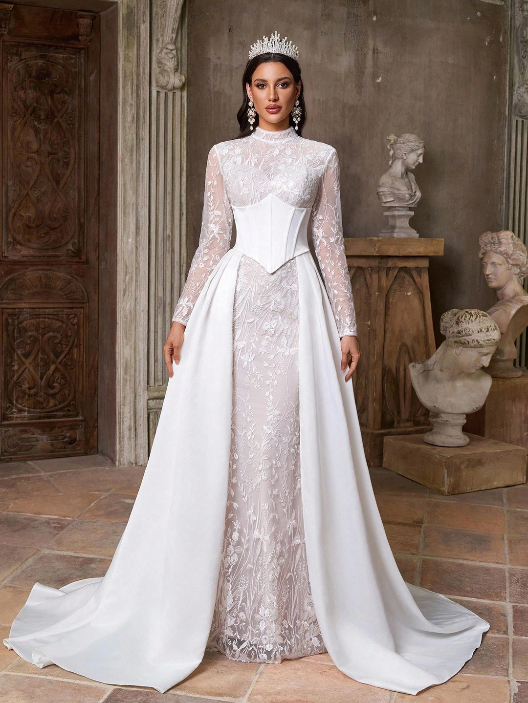 Rochie de ocazie si birdal SHEIN, alb