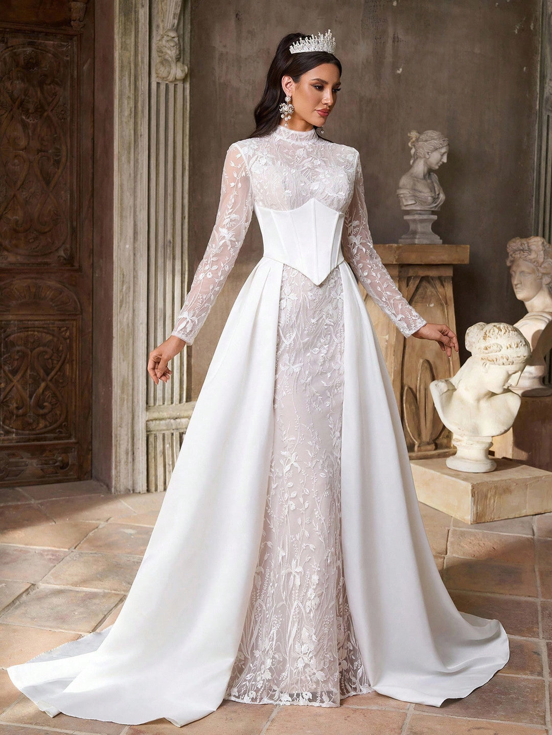 Rochie de ocazie si birdal SHEIN, alb