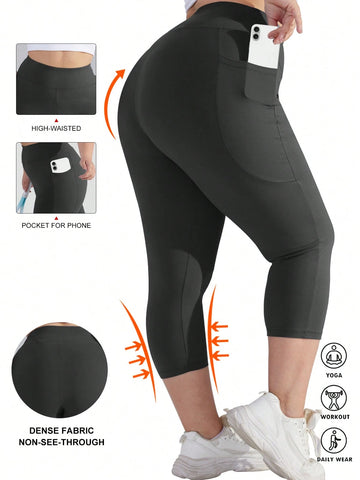 Colanți 3/4 SHEIN, negru
