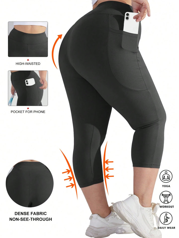 Colanți 3/4 SHEIN, negru