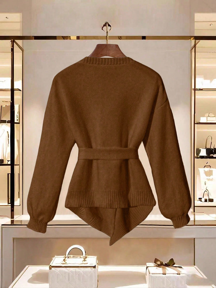 Cardigan SHEIN, maro
