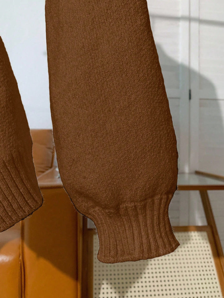 Cardigan SHEIN, maro