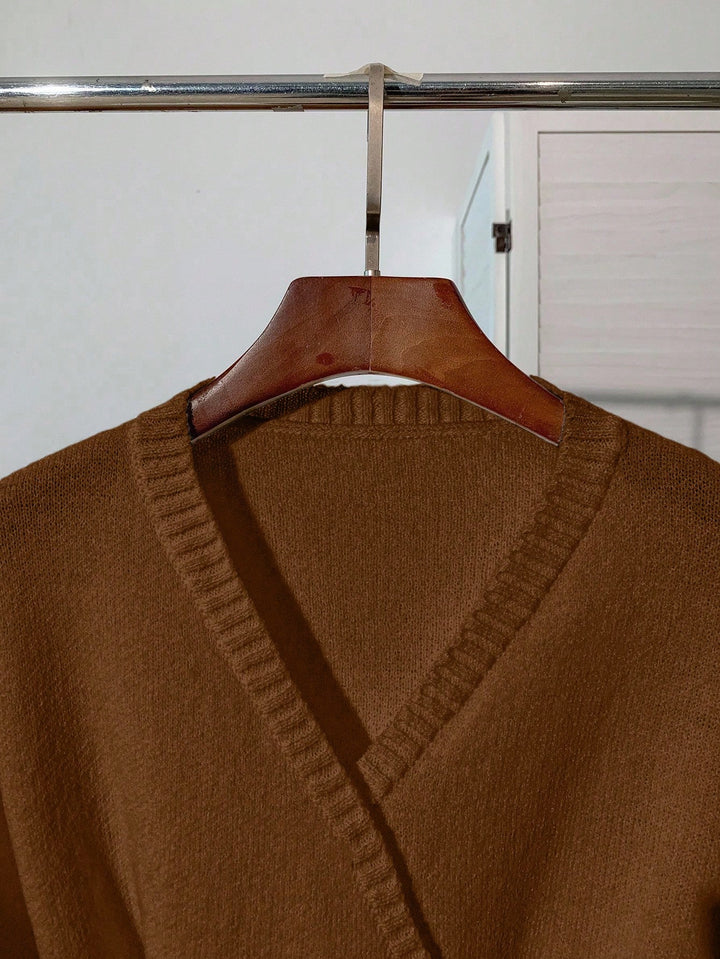 Cardigan SHEIN, maro
