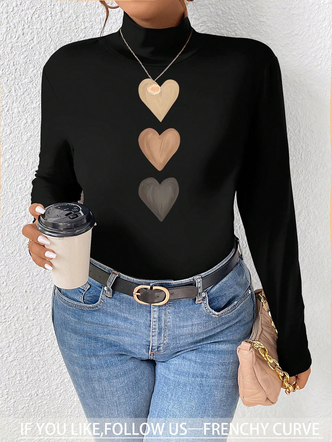 Bluză Shein Curve+, negru